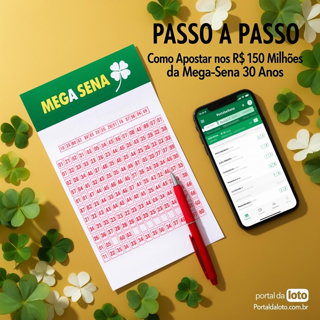 Como Apostar na Mega-Sena 30 Anos: Passo a Passo (R$ 150 Mi)